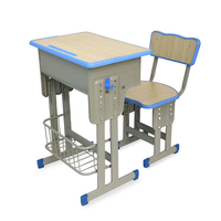 Ensemble table et chaise d'école modernes en fer pour enfants, réglables, multifonctionnels, pour une utilisation collaborative dans le salon