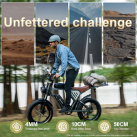 Vélo électrique tout-terrain pour adultes, pneus larges 20 pouces, assistance au pédalage, batterie lithium longue portée 48V34/37AH, double batterie, entrepôt UK/UE