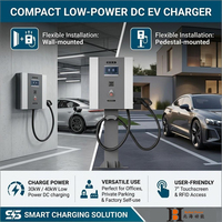 Nouvelle station de recharge pour véhicules électriques commerciale Sixpence à montage au sol, 200-220V, 20kw, 30kw, 40kW, CCS, GBT, CHAdeMO, 100A, IP54, étanche