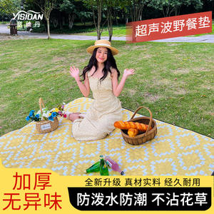 Tapis de pique-nique, tapis de camping en plein air, 200 cm, antidérapant, résistant à l'humidité, pliable, portable, rectangulaire, en polyester et PVC - Product Image 4