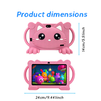 Tablette Android Anti-Chute Haute Définition de 7 Pouces pour Enfants, Quad Core, Contrôle Parental, Processeur MTK, Mémoire de 2 Go – Nouveauté pour les Fêtes
