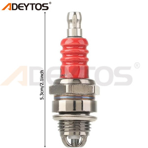 Adeytos หัวเทียน L7T ขั้วไฟฟ้าแบบ2จังหวะเลื่อยยนต์เบนซินเลื่อยยนต์2500 3800 4500 5200เปลี่ยนอุปกรณ์เสริม