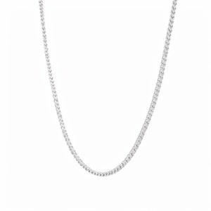 Cadena Minimalista de Platino Pt950 con Eslabones Entrelazados, Color Blanco Espina de Pescado, Unisex, para Regalo, Uso Formal - Product Image 3