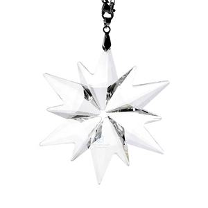 Hochwertige K9 Kristall Schneeflocke Weihnachts schmuck UV-bedrucktes Glas Autozubehör Anhänger Mosaik Technik Windspiel - Product Image 5