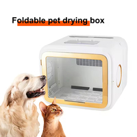 Boîte de séchage automatique pliable intelligente pour animaux de compagnie avec contrôle de température constant, sèche-cheveux écologique pour petits chiens et chats