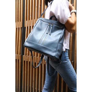 Mochila de cuero genuino a la moda para mujer, mochila elegante y duradera con múltiples compartimentos y cremallera para la escuela, viajes, oficina y trabajo - Product Image 5