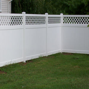 Barato Pvc valla piquete vinilo retráctil al aire libre enrejado y puertas decorativas <span class=keywords><strong>8</strong></span> 'alto jardín valla de plástico - Product Image 4