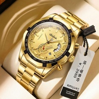 Aili Feida – montre à Quartz pour hommes, en acier inoxydable, grand cadran lumineux, Tourbillon, résistance à l'eau 30M, verre minéral renforcé