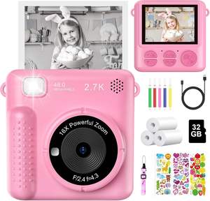 Printcamera Children Gifts Toy Digital <strong>Cameras</strong> Video Recording Portable Mini <strong>Photo</strong> Printer Thermal <strong>Paper</strong> for <strong>Kids</strong> - Product Image 1
