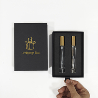 Boîte de papier d'emballage de parfum d'échantillon de carton pour la bouteille de parfum réglée