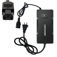 Chargeur solaire haute qualité 42V 4A pour batteries lithium de trottinettes électriques, affichage de tension haute définition, 210W