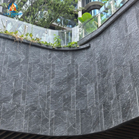 Panneau de façade en marbre flexible Ddm, panneau mural extérieur, fournisseur d'or, placage de pilier pour la décoration de la maison, pierre flexible