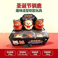 Jumbo Squishy Série Festive de Noël Père Noël, Bonhomme de Neige, Élan – Jouet Anti-Stress à Rebond Lent à Presser, Jouets Fidget
