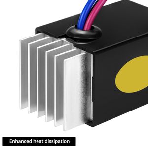 Interruptor Universal de Control de Velocidad para Ventilador Eléctrico de 12V con Disipador de Calor para Actualización de Camiones y Automóviles - Product Image 1