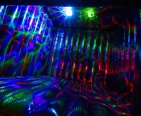 WINSUN personnalisé Disco Cube gonflable Bounce House Commercial Combo Location en plein air