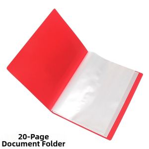 X418 Protège-documents transparents en plastique A4 avec 20 pochettes, personnalisables avec logo, pour présentoirs promotionnels - Product Image 2