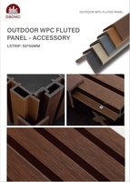 Panneau mural moderne en PVC WPC de haute qualité, imperméable, ignifuge, antistatique, panneau de revêtement de mur extérieur en bois composite