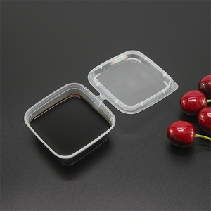 LOKYO Takeaway Lebensmittel qualität 2 Unzen <span class=keywords><strong>Suhsi</strong></span> Salat pp Kunststoff quadratische Einweg-Sojasauce Tasse mit Klappdeckel - Product Image 2