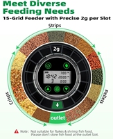 Ama-zon, gran oferta, Wifi, alimentador blanco para tanque de peces, acuarios automáticos con Software, un estanque grande para comida de Acuario, Alimentador automático para peces