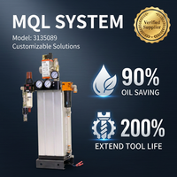 Pompe MQL de pulvérisation CNC haute performance 3135089 à sortie unique pour usinage semi-sec, lubrificateur d'outils à refroidissement éco pour le travail des métaux