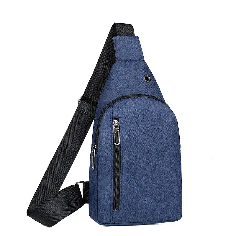 Wholesale Fashion Nylon Men Crossbody Bag Outdoor Large Capacity Travel Shoulder Bags Custom Casual Canvas Sports Chest Bag