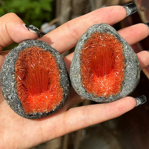 Bán Buôn Tay Khắc Thạch Anh Điểm Với Vibrant Orange <span class=keywords><strong>Red</strong></span> Tinh Thể Khác Pha Lê Thủ Công Mỹ Nghệ - Product Image 2