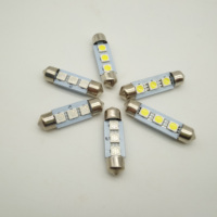 Lampes LED C5W Festoon 5050 3SMD 36/39/41mm pour voiture, 24V 12V, blanc/bleu/rouge/vert/jaune, éclairage intérieur de voiture, dôme de porte, lumières de lecture