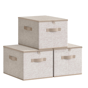 Boîte <span class=keywords><strong>de</strong></span> <span class=keywords><strong>rangement</strong></span> pliable pour chambre à coucher, <span class=keywords><strong>cube</strong></span> <span class=keywords><strong>de</strong></span> <span class=keywords><strong>rangement</strong></span> en tissu <span class=keywords><strong>avec</strong></span> couvercles, paniers <span class=keywords><strong>de</strong></span> <span class=keywords><strong>rangement</strong></span> pour étagères - Product Image 1