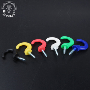 ตะขอแขวนพลาสติกแบบสกรู 45 มม. หลากสีสำหรับติดผนัง - Product Image 1