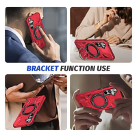 Coque de téléphone pour Samsung Galaxy A15 A14 A24 A54 5G, antichoc, TPU PC magnétique, intelligente avec béquille 360°