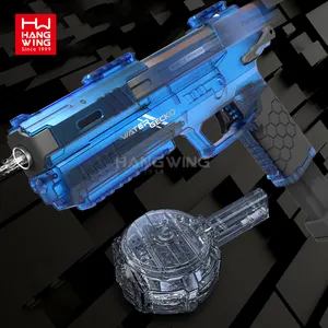 HW 2024 New Arrival Hot Selling Summer Outdoor Shooting Game Transparent Water Gecko Electric Water Gun Toy For Kids