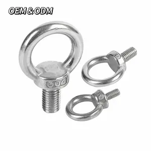 Din444 Din444 Eyebolt Stainless Steel Lifting Ss 304 Small Eye Bolts Screw Eye Bolt M10