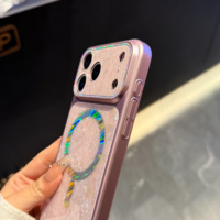 Coque magnétique pour iPhone 18 Pro, 16 Pro Max, 17 Pro Max, série 15 Pro, finition métallique brillante, aimant N52, charge rapide, coque blanche