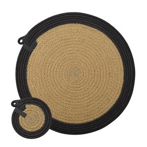 Wholesale Round Jute Heat-Resistant Decorative <b>Placemats</b> Custom Home Decor <b>Placemats</b> - Product Image 1
