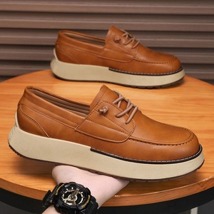 Mocasines de suela gruesa 2026, nuevos <span class=keywords><strong>zapatos</strong></span> de hombre sin cordones, estilo británico, de negocios, superficie de PU artificial, costuras informales tipo <span class=keywords><strong>Tods</strong></span> - Product Image 4