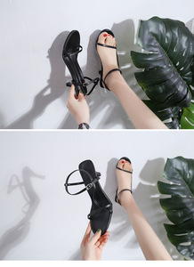 Nuovi Sandali Estivi 2025 Eleganti e Sexy con Tacco Alto a Stiletto e Cinturino Stile Romano per Donna - Product Image 6