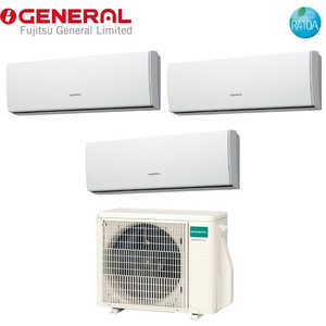 Climatizador acondicionador General Fujitsu Trial Split Inverter serie LUCA 7 + 9 + 12 con AOHG18LAT3, 7000 + 9000 + 12000 - Product Image 1