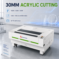 Machine de découpe laser CO2 100W 120W 150W pour acrylique, zone de travail 1300x900mm, pour la fabrication de panneaux et d'affichages en acrylique jusqu'à 30mm