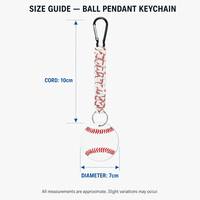 Portachiavi Personalizzati in Plastica Acrilica con Stampa Digitale per Sport, Basket, Baseball, Softball, Pallavolo, con Moschettone e Nome Personalizzato