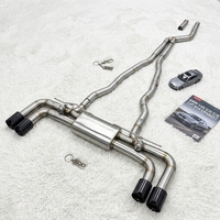 Silencieux d'échappement Catback Valvetronic à fixation par boulons SDO pour BMW 540i G30 G38 3.0T B58 2018-2024 en acier inoxydable avec soupape à vide