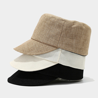Nuevas Gorras de Béisbol Ligeras de Lino y Algodón Transpirables para Verano, Sombreros para Ciclismo al Aire Libre, Gorras de Béisbol Ajustadas para Hombre y Mujer, Gorras Planas