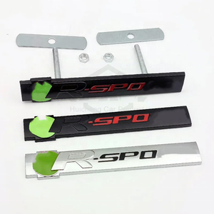 Emblème de <span class=keywords><strong>voiture</strong></span> en métal 3D R Sport, style de <span class=keywords><strong>voiture</strong></span>, logo de calandre avant, badge de coffre, aile, autocollant pour R XJ F PACE XE XF R Sport - Product Image 3