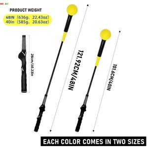 40/48 इंच विशेष डिजाइन पकड़ गोल्फ स्विंग ट्रेनर गोल्फ कोर्स के लिए गोल्फ अभ्यास क्लब उपकरण - Product Image 3