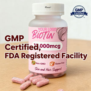 Capsule personalizzate di biotina OEM/ODM 10000mcg con olio di cocco biologico-biotina (vitamina B7) per la salute delle unghie di pelle e capelli - Product Image 2