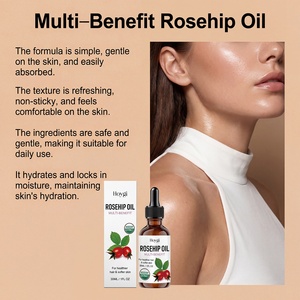 Huile de massage à la rose musquée, soin hydratant quotidien, non collante, pour une peau douce et lisse, massage corporel. - Product Image 3