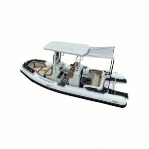 <span class=keywords><strong>Bateau</strong></span> ponton en aluminium 580 cm, best-seller, noir et blanc, avec PVC robuste et grand <span class=keywords><strong>cockpit</strong></span> - Product Image 4