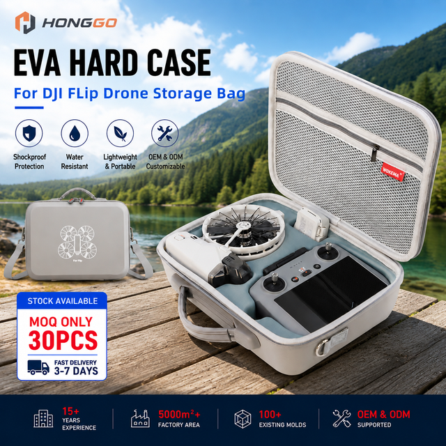 Custom UAV Protective Case EVA Hard Shell Storage Bag Waterproof Shockproof Portable Carrying Bag Travel Organizer Box Case Bag