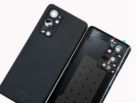 Coque arrière en verre pour téléphone portable OnePlus 9 Pro avec autocollant de lentille de caméra intégré – Boîtier de protection de batterie