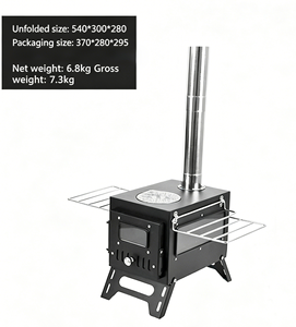 便携式不锈钢燃木炉户外燃木帐篷野营可折叠防风四季通用 - Product Image 6