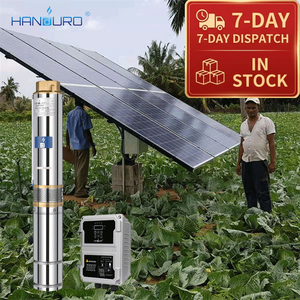 Bomba Solar Sumergible <span class=keywords><strong>de</strong></span> Alta Presión <span class=keywords><strong>de</strong></span> CC 750W 72V 95M 3.8M³/H Alimentada por Energía Solar - Product Image 1